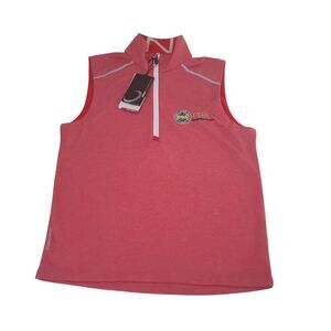 Zero Restriction PGA Metropolitan Section men's sleeveless 1/4 zip vest Sz Small